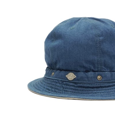 画像2: DECHO（デコー）STANDARD KOME HAT（スタンダードコメハット）10oz DENIM/Blue（ブルー）