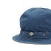 画像2: DECHO（デコー）STANDARD KOME HAT（スタンダードコメハット）10oz DENIM/Blue（ブルー） (2)