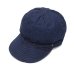 画像1: DECHO（デコー）STANDARD KOME CAP（スタンダードコメキャップ）10oz DENIM/Indigo（インディゴ） (1)