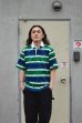 画像7: BARBARIAN（バーバリアン）Light Weight Rugby Collar Shirt S/S（ライトウェイト ラグビーカラーシャツS/S） ”Bold Soho Stripes" / Pine×White×Dark Ocean（ペイン×ホワイト×ダークオーシャン） 