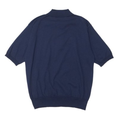 画像2: KAPTAIN SUNSHINE（キャプテンサンシャイン）Cotton Knit Polo Shirt（コットンニットポロシャツ）/ Navy（ネイビー）