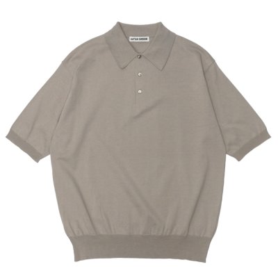 画像1: KAPTAIN SUNSHINE（キャプテンサンシャイン）Cotton Knit Polo Shirt（コットンニットポロシャツ）/ Taupe（トープ）