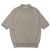 画像1: KAPTAIN SUNSHINE（キャプテンサンシャイン）Cotton Knit Polo Shirt（コットンニットポロシャツ）/ Taupe（トープ） (1)