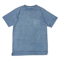 Good On（グッドオン）Short Sleeve Heavy Raglan Pocket Tee（ショートスリーブヘビーラグランポケットTシャツ）"Pigment Dye"/ Ajisai（アジサイ）