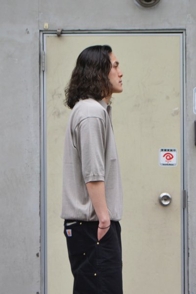 画像8: 【PointUp10%11/10迄】KAPTAIN SUNSHINE(キャプテンサンシャイン)Cotton Knit Polo Shirt(コットンニットポロシャツ)/ Taupe(トープ)