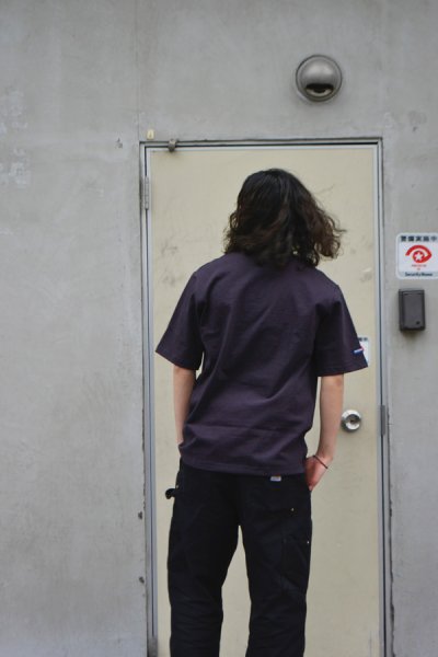 画像8: BARBARIAN（バーバリアン）Light Weight V-Neck Shirt S/S（ライトウェイト VネックシャツS/S） ”Tiger Stripes" / Brown×Navy（ブラウン×ネイビー）