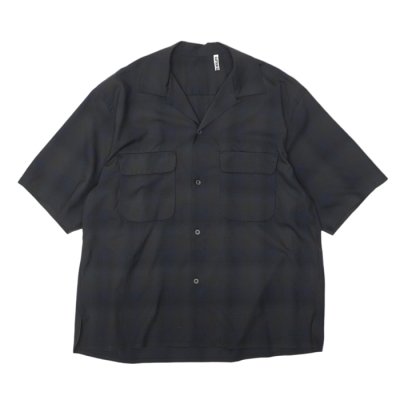 画像1: KAPTAIN SUNSHINE（キャプテンサンシャイン）Open Collar SS Shirt（オープンカラーSSシャツ）/ Dark Ombre（ダークオンブレ）
