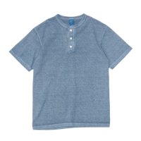 Good On（グッドオン）Short Sleeve Henley Neck Tee（ショートスリーブヘンリーネックTシャツ）"Pigment Dye" / Ajisai（アジサイ）