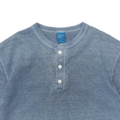 画像3: Good On(グッドオン)Short Sleeve Henley Neck Tee(ショートスリーブヘンリーネックTシャツ)"Pigment Dye" / Ajisai(アジサイ)