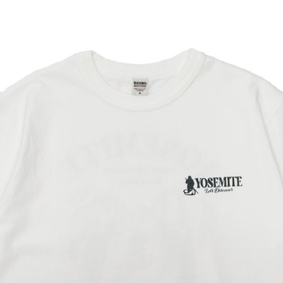 画像3: BARNS OUTFITTERS (バーンズアウトフィッターズ) Tough Neck S/S Print T-Shirt (タフネックプリントTシャツ) "YOSEMITE" / White(ホワイト)