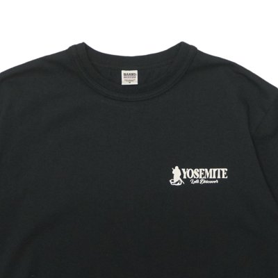 画像3: BARNS OUTFITTERS (バーンズアウトフィッターズ) Tough Neck S/S Print T-Shirt (タフネックプリントTシャツ) "YOSEMITE" / Black(ブラック)