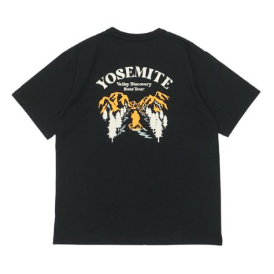 画像2: BARNS OUTFITTERS (バーンズアウトフィッターズ) Tough Neck S/S Print T-Shirt (タフネックプリントTシャツ) "YOSEMITE" / Black(ブラック)