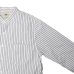 画像4: F.O.B FACTORY（エフオービーファクトリー）BAND COLLAR SHIRT（バンドカラーシャツ）"STRIPE" / White（ホワイト）