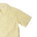 画像4: SERO（セロ）Short Sleeve Open Collar Shirt（ショートスリーブオープンカラーシャツ）"Seersucker" / Yellow（イエロー）