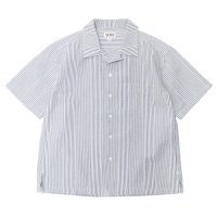 SERO（セロ）Short Sleeve Open Collar Shirt（ショートスリーブオープンカラーシャツ）"Seersucker" / Blue（ブルー）