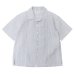 画像1: SERO（セロ）Short Sleeve Open Collar Shirt（ショートスリーブオープンカラーシャツ）"Seersucker" / Blue（ブルー） (1)