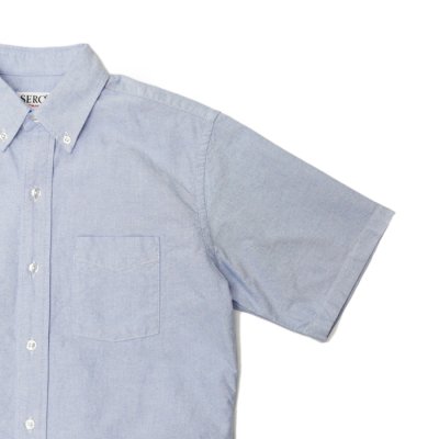画像4: SERO(セロ)Short Sleeve  B.D Shirt(ショートスリーブボタンダウンシャツ)"OxFord" / Blue(ブルー)
