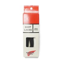 RED WING（レッドウィング）FLAT WAXED SHOE LACES（フラットワックスドシューレース）122cm（7ホール対応）/Black（ブラック）※メール便発送可※