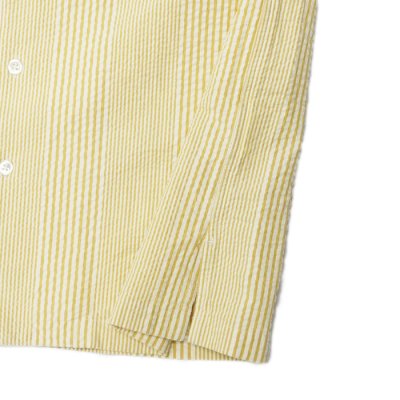 画像5: 『OUTLET』SERO(セロ)Short Sleeve Open Collar Shirt(ショートスリーブオープンカラーシャツ)"Seersucker" / Yellow(イエロー)