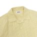 画像3: SERO（セロ）Short Sleeve Open Collar Shirt（ショートスリーブオープンカラーシャツ）"Seersucker" / Yellow（イエロー）