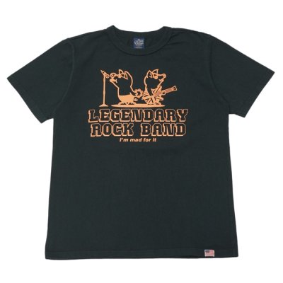 画像1: STUDIO D'ARTISAN（ステュディオ・ダ・ルチザン）USAコットンプリントＴシャツ"LEGENDARY"/Black（ブラック）※XLサイズのみ
