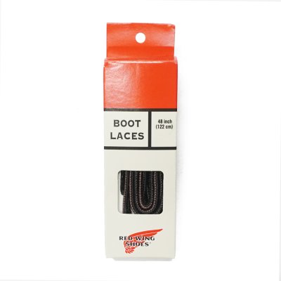 画像1: RED WING（レッドウィング）TASLAN SHOE LACES（タスランシュ－レース）122cm,137cm/Black×Brown（ブラック×ブラウン）※メール便発送可※