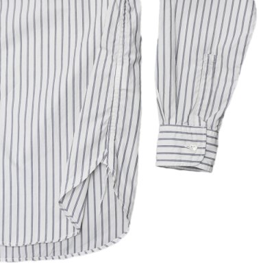 画像5: F.O.B FACTORY(エフオービーファクトリー)BAND COLLAR SHIRT(バンドカラーシャツ)"STRIPE" / White(ホワイト)