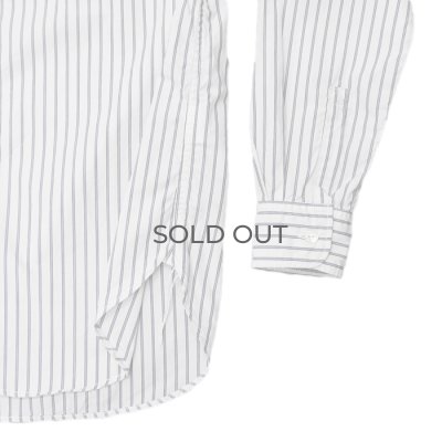 画像5: F.O.B FACTORY（エフオービーファクトリー）BAND COLLAR SHIRT（バンドカラーシャツ）"STRIPE" / White（ホワイト）