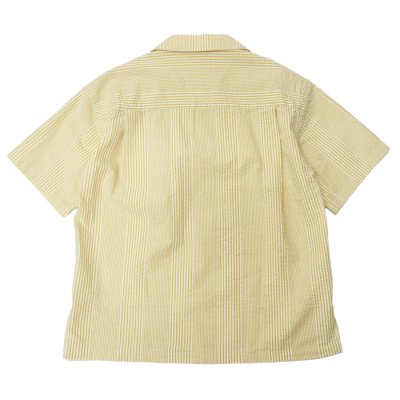 画像2: SERO（セロ）Short Sleeve Open Collar Shirt（ショートスリーブオープンカラーシャツ）"Seersucker" / Yellow（イエロー）