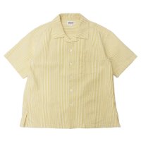 SERO（セロ）Short Sleeve Open Collar Shirt（ショートスリーブオープンカラーシャツ）"Seersucker" / Yellow（イエロー）