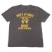 画像1: STUDIO D'ARTISAN（ステュディオ・ダ・ルチザン）USAコットンピグメント加工プリントＴシャツ"MOVE AT NIGHT"/Charcoal Black（チャコールブラック）※XLサイズのみ (1)