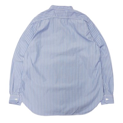 画像2: F.O.B FACTORY（エフオービーファクトリー）BAND COLLAR SHIRT（バンドカラーシャツ）"STRIPE" / Blue（ブルー）