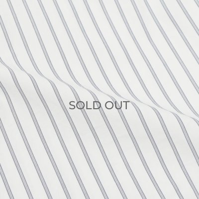 画像6: F.O.B FACTORY（エフオービーファクトリー）BAND COLLAR SHIRT（バンドカラーシャツ）"STRIPE" / White（ホワイト）