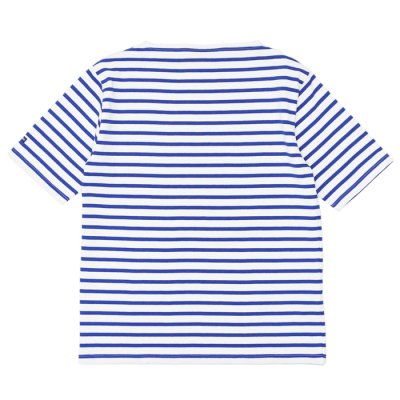 画像2: SAINT JAMES（セントジェームス）OUESSANT SHORT SLEEVE（ウエッソンショートスリーブ）/ NEIGE×GITANE（ホワイト×ロイヤルブルー）