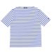 画像1: SAINT JAMES（セントジェームス）OUESSANT SHORT SLEEVE（ウエッソンショートスリーブ）/ NEIGE×GITANE（ホワイト×ロイヤルブルー） (1)