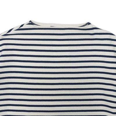 画像3: SAINT JAMES(セントジェームス)TEE LOOSE(五分袖ドロップショルダー)"BORDER" / ECUME×ENCRE(ナチュラル×ネイビー)