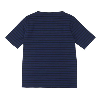 画像2: SAINT JAMES（セントジェームス）OUESSANT SHORT SLEEVE（ウエッソンショートスリーブ）/ NAVY×NOIR（ネイビー×ブラック）