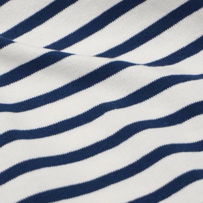 画像6: SAINT JAMES(セントジェームス)TEE LOOSE(五分袖ドロップショルダー)"BORDER" / ECUME×ENCRE(ナチュラル×ネイビー)