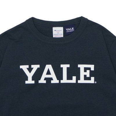画像6: Champion(チャンピオン)"New" T1011 US Print T-Shirt(ティーテンイレブンUSプリントTシャツ)"YALE・Made i USA" / White(ホワイト)・Navy(ネイビー)