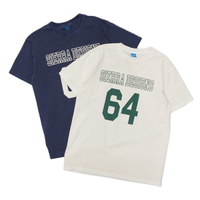 画像1: SIERRA DESIGNS×Good On（シエラデザイン×グッドオン）Short Sleeve Crew Neck 64 Tee（ショートスリーブクルーネック64Tシャツ）/ Navy×Ivory（ネイビー×アイボリー）・Natural×Forest（ナチュラル×フォレスト）