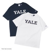 Champion（チャンピオン）T1011 US Print T-Shirt（ティーテンイレブンUSプリントTシャツ）"YALE"/ White（ホワイト）・Navy（ネイビー）