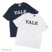 画像1: Champion（チャンピオン）T1011 US Print T-Shirt（ティーテンイレブンUSプリントTシャツ）"YALE"/ White（ホワイト）・Navy（ネイビー） (1)