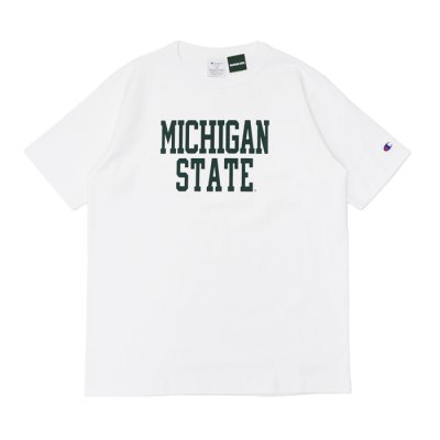 画像2: Champion（チャンピオン）T1011 US Print T-Shirt（ティーテンイレブンUSプリントTシャツ）"MICHIGAN STATE" / White（ホワイト）・Green（グリーン）