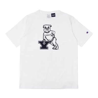 画像2: Champion（チャンピオン）T1011 US Print T-Shirt（ティーテンイレブンUSプリントTシャツ）"YALE"/ White（ホワイト）・Navy（ネイビー）