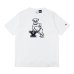 画像2: Champion（チャンピオン）T1011 US Print T-Shirt（ティーテンイレブンUSプリントTシャツ）"YALE"/ White（ホワイト）・Navy（ネイビー） (2)