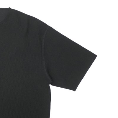 画像4: blurhms ROOTSTOCK（ブラームスルーツストック）Rough&Smooth Thermal Over-Neck S/S（ラフ&スムースサーマルオーバーネックシャツS/S）/ Black（ブラック）
