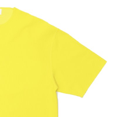 画像4: blurhms ROOTSTOCK（ブラームスルーツストック）Rough&Smooth Thermal Over-Neck（ラフ&スムースサーマルオーバーネックシャツ）/ Yellow（イエロー）