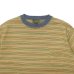 画像2: Nigel Cabourn（ナイジェル・ケーボン）9.5oz BORDER H/S T-SHIRT（9.5ozボーダーハーフスリーブTシャツ）/ Khaki（カーキ） (2)