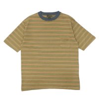 Nigel Cabourn（ナイジェル・ケーボン）9.5oz BORDER H/S T-SHIRT（9.5ozボーダーハーフスリーブTシャツ）/ Khaki（カーキ）