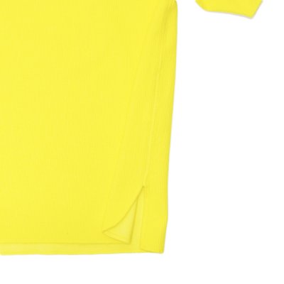 画像5: blurhms ROOTSTOCK（ブラームスルーツストック）Rough&Smooth Thermal Over-Neck（ラフ&スムースサーマルオーバーネックシャツ）/ Yellow（イエロー）